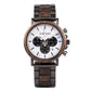 Wooden Stainless Steel Watch Men Water