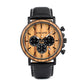 Luxury Stainless Steel Wood Watch Men