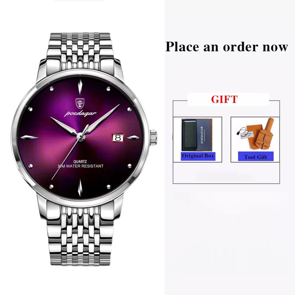Top Brand Luxury Men Watch Waterproof Luminous Stainless