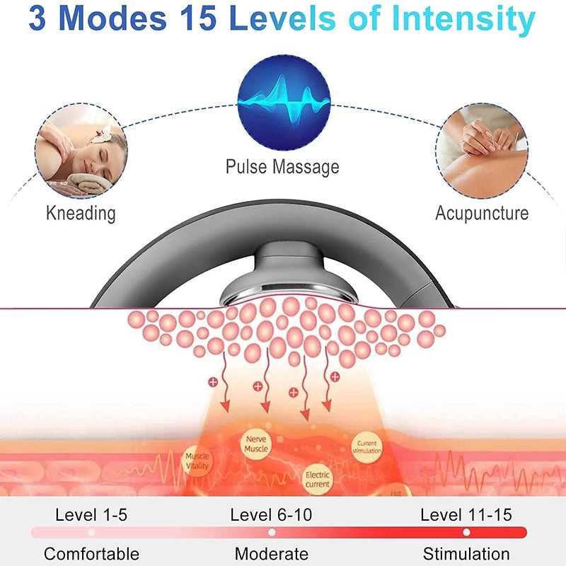 Electric Neck Massager  Pain Relief Tool Health Care Relaxation