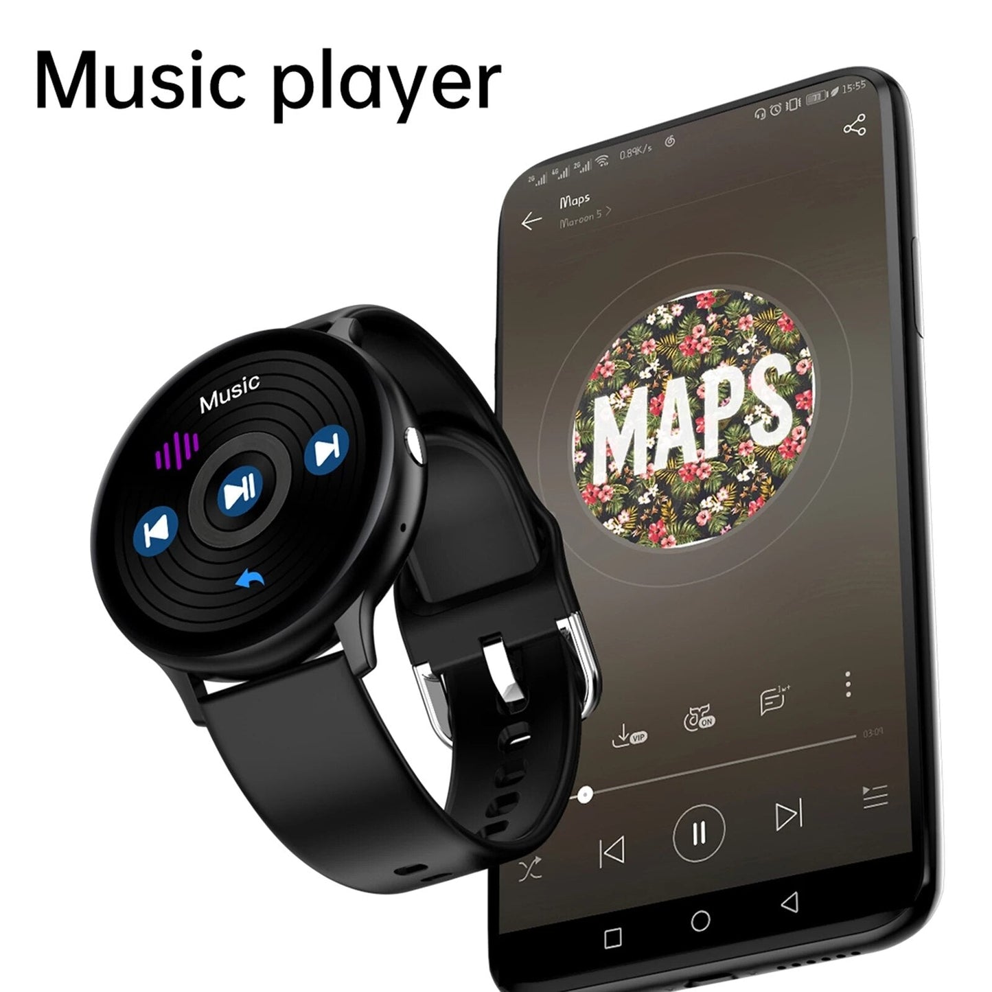 New bluetooth answer call smart watch men