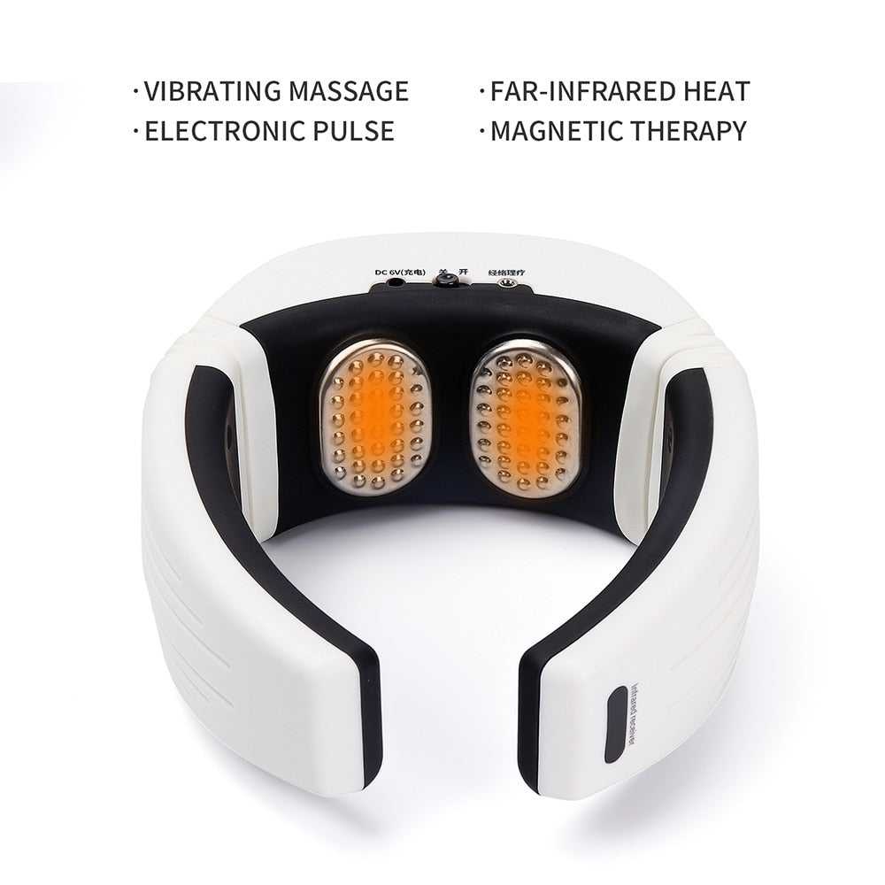 Electric PulseNeck Massager Acupuncture Magnetic Therapy Cervical