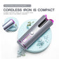 Cordless Automatic Rotating Hair Curler Ceramic Curling Iron LED Display