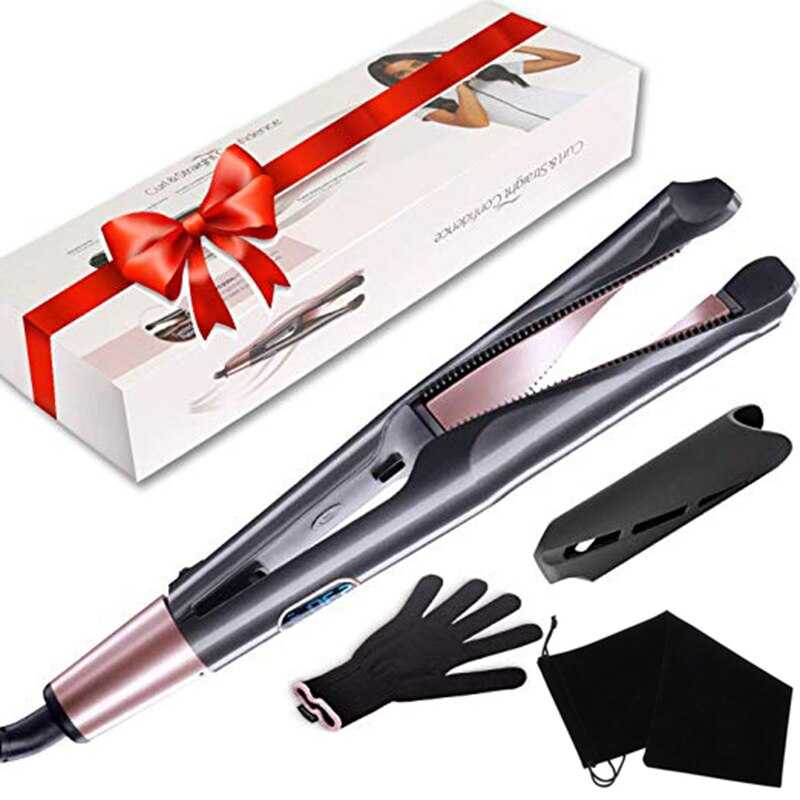 Hair Curling Brush Professional Ceramic Curler Flat Iron Hair Tools Hair Straightener
