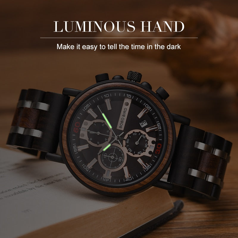 Wooden Watch Men Top Brand Luxury Stylish