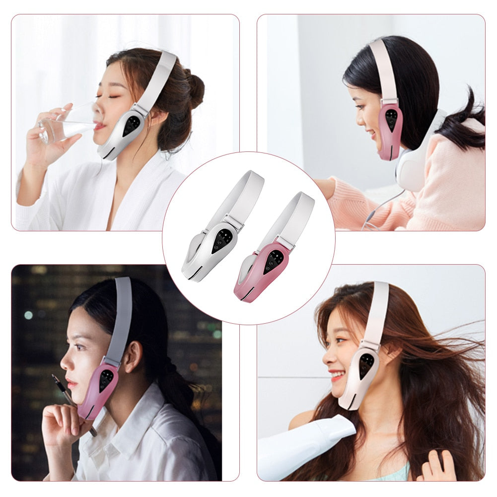 EMS Facial Lifting Massager Double Chin V Shape Lift - TEXVIN