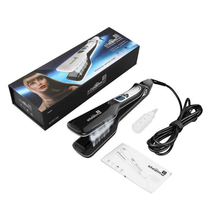 Hair Curlers For Women Hair Straightener Steam Titanium Ceramic Flat Iron Professional Electric Comb Hair Curling Iron Styler