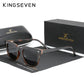 Polarized Square Sunglasses Men Women Zebra