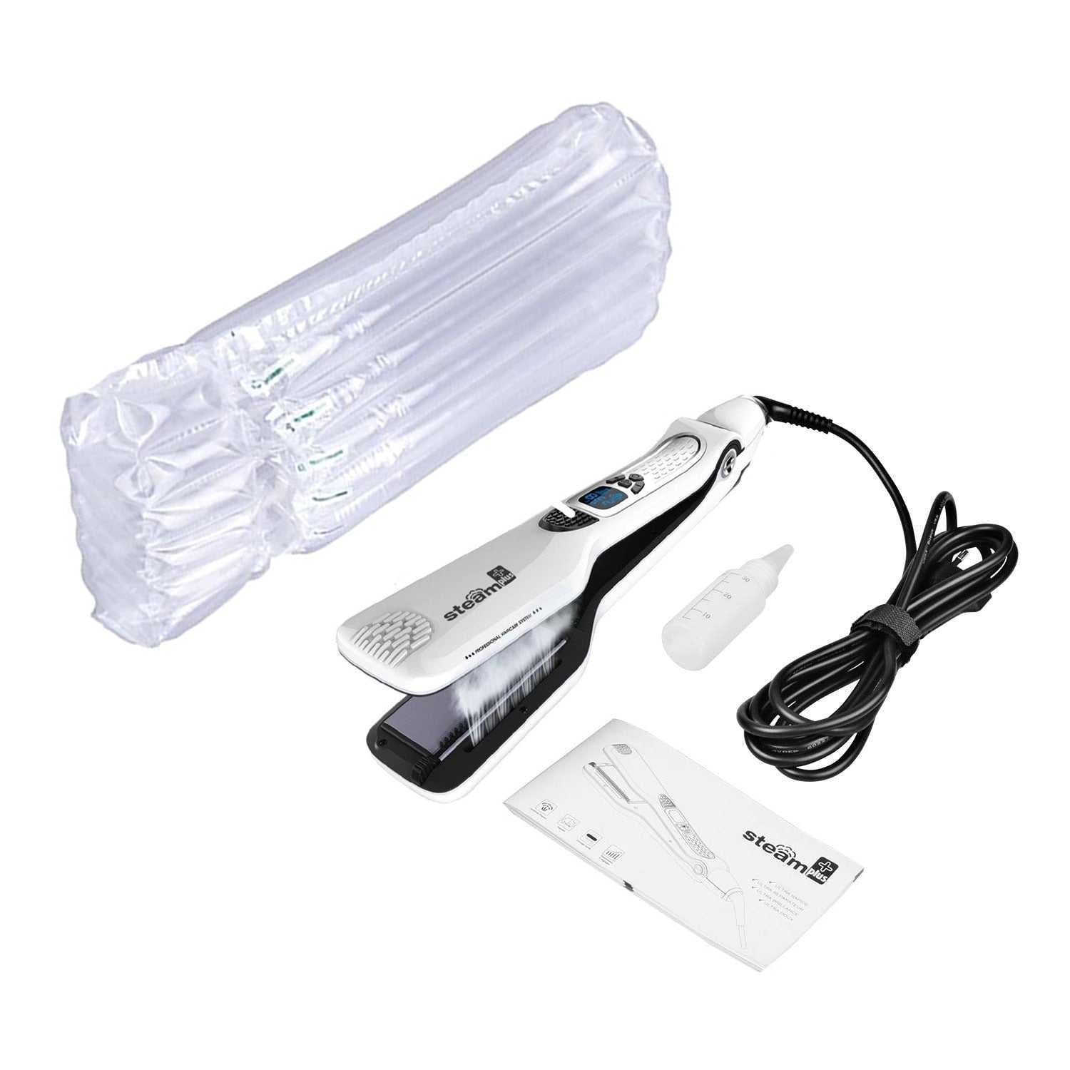 Professional Hair Straightener Steam Electric Hair  Comb Dual Voltage