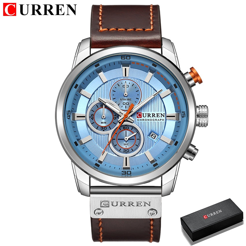 Fashion date quartz men watches top brand luxury male clock