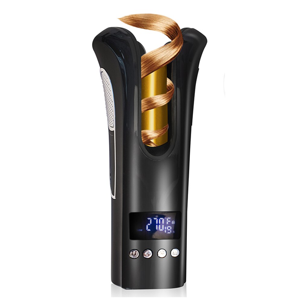 Electric Automatic Hair Curler Hair Curling Iron LCD Ceramic Rotating