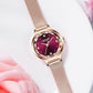 Japan Quartz Movement High Quality LANGLISHI Women Stainless Steel Mesh