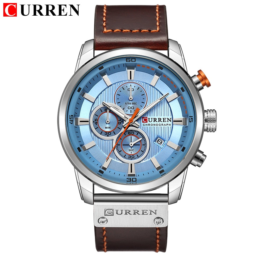 Fashion date quartz men watches top brand luxury male clock