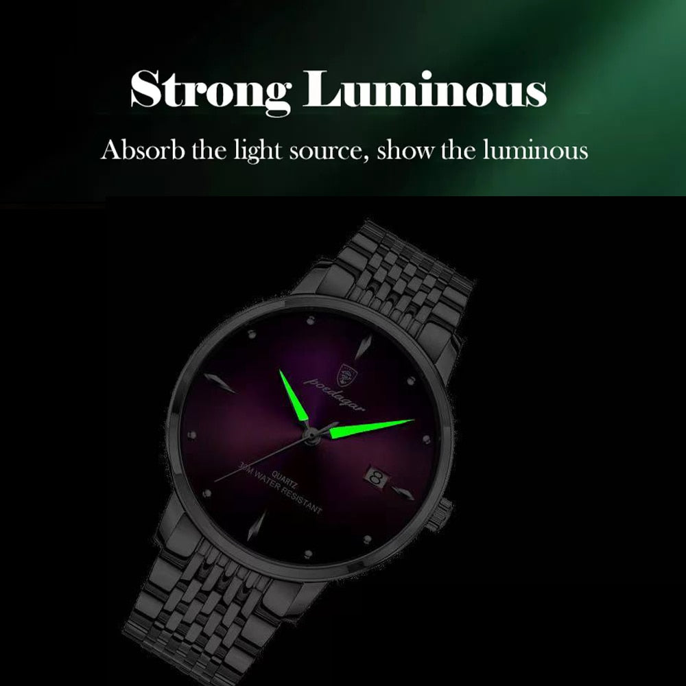 Top Brand Luxury Men Watch Waterproof Luminous Stainless
