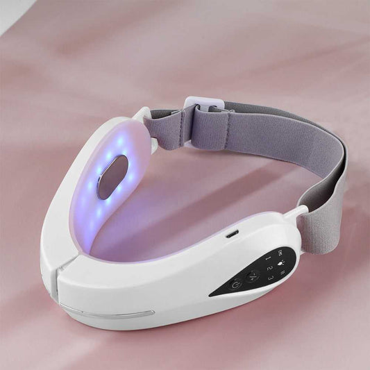 EMS Facial Massager V-Line Lift Up Belt Red Blue Light Face Slimming Vibration - TEXVIN
