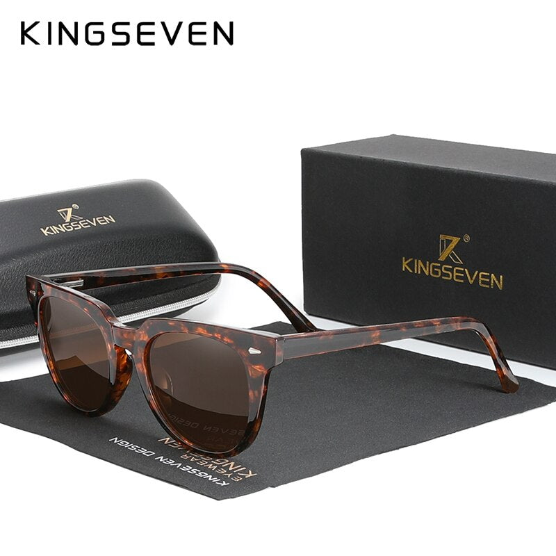 Polarized Square Sunglasses Men Women Zebra