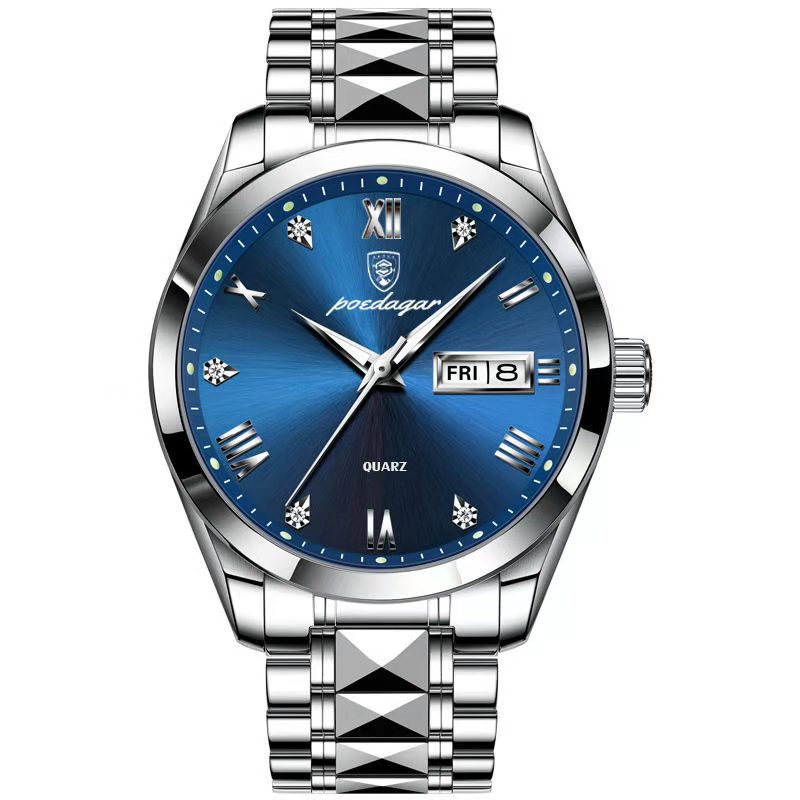 Top Brand Luxury Fashion Green Dial Watch Men Waterproof