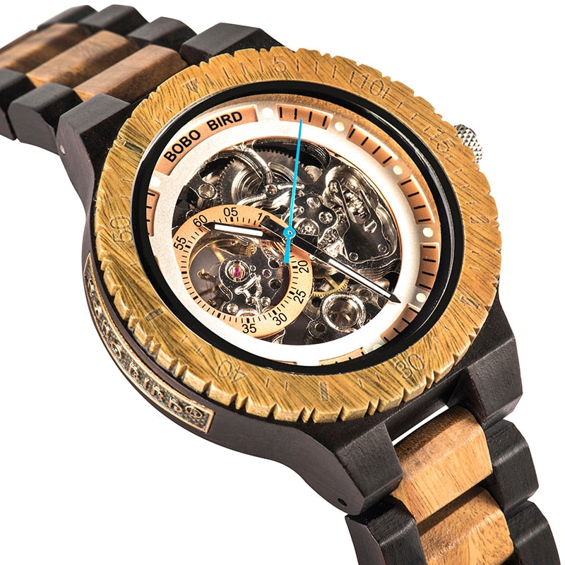 Wood Automatic Watches Relogio Masculino