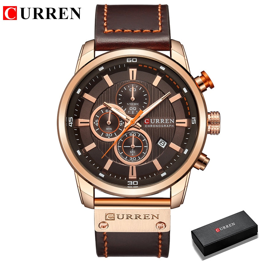 Fashion date quartz men watches top brand luxury male clock