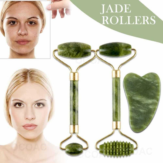 Use jade face roller, to maintain radiant look