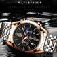 Men watch sport decoration function steel band waterproof