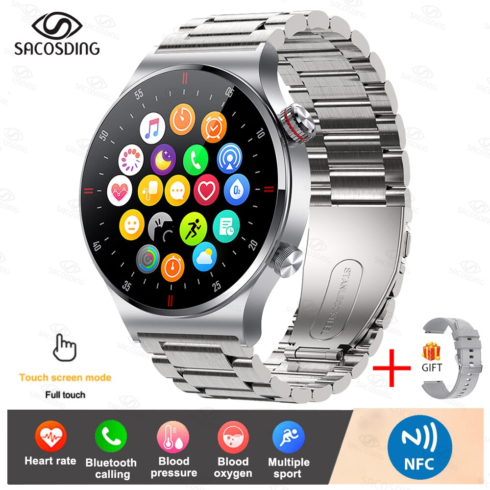 New Bluetooth Call Smart Watch Men Full Touch Screen Sports