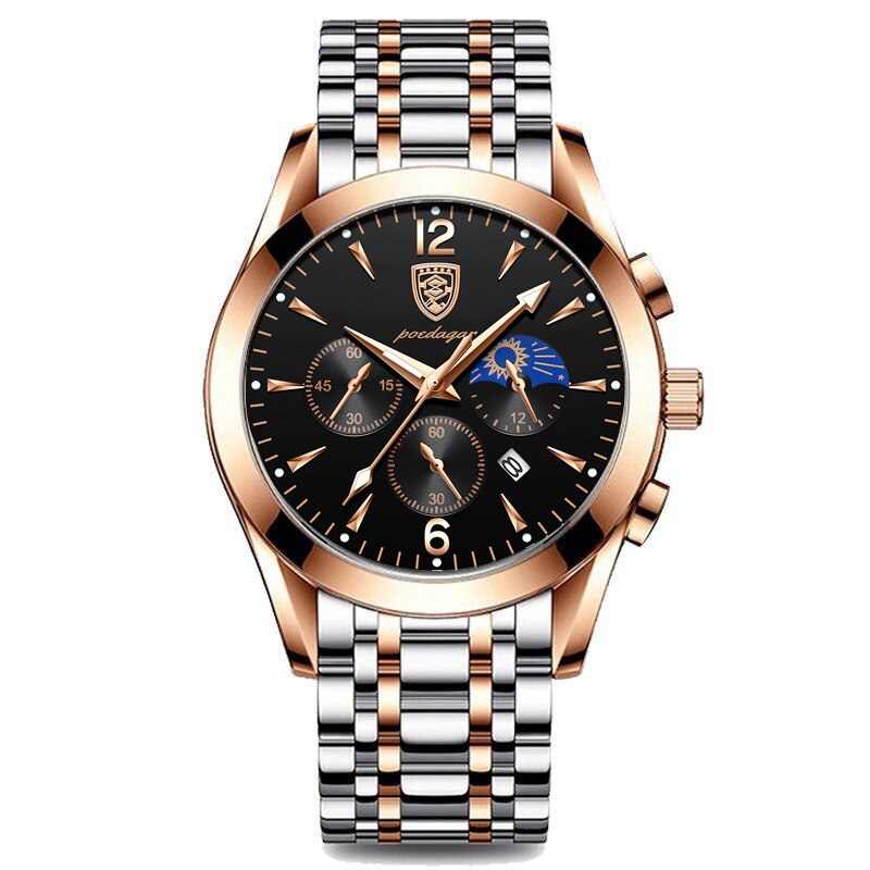 Men watch sport decoration function steel band waterproof