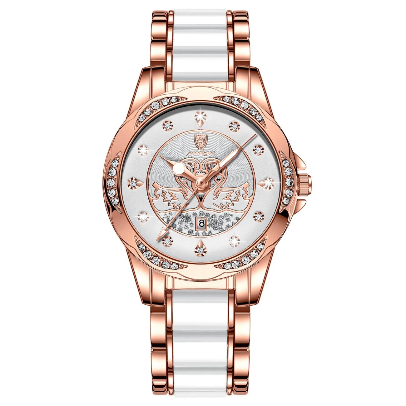 Women Watch Luxury Quartz Diamond Rose Gold