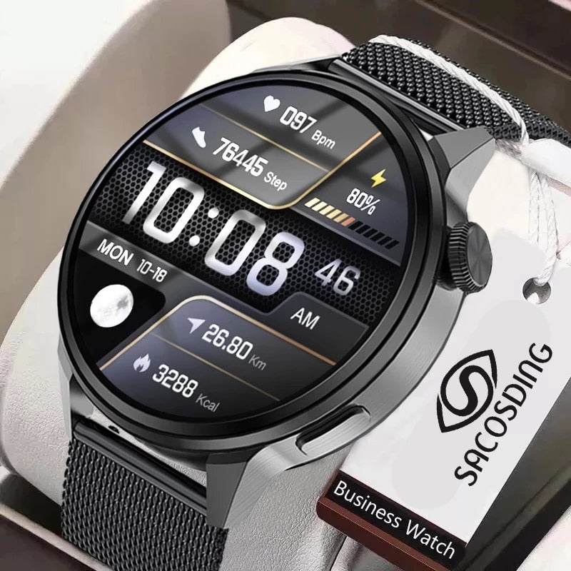 New Fashion NFC Smart Watch Men Bluetooth Call Sport GPS