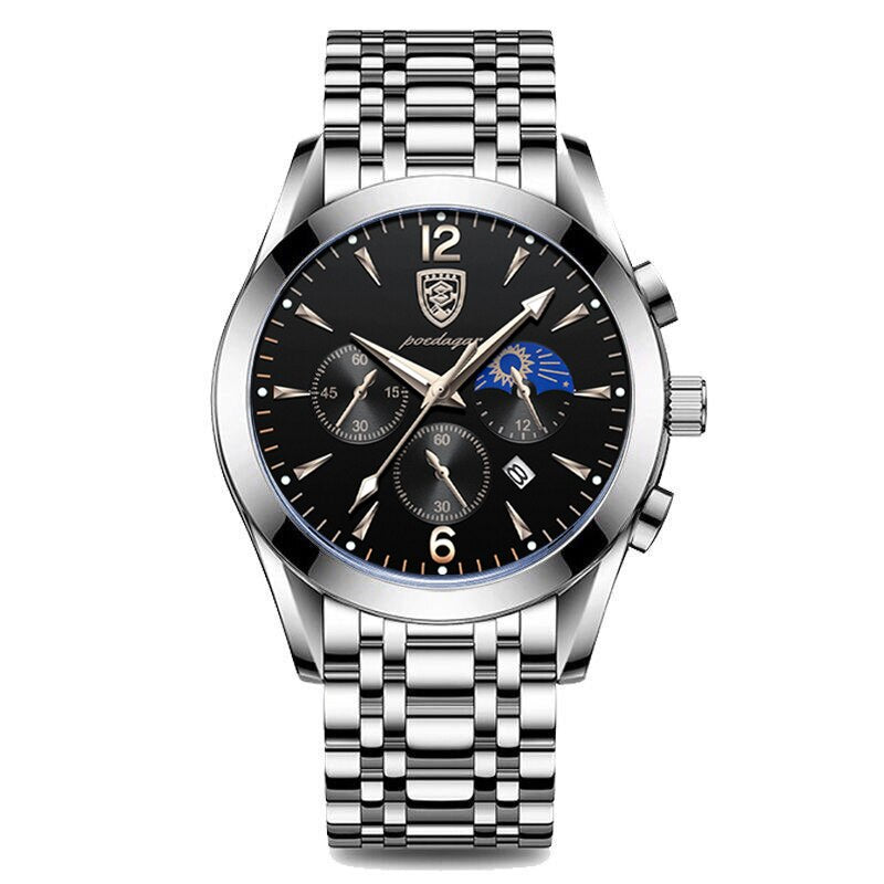 Men watch sport decoration function steel band waterproof