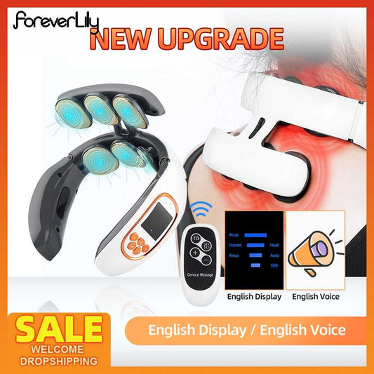 Smart Neck Massager Compress Neck Back Cervical Spine Pain Relief