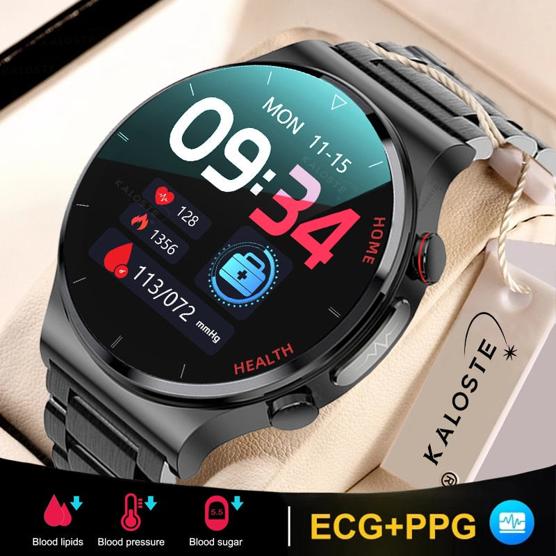 2022 New smart watch men laser health rate blood