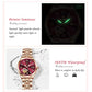 Women watches fashion rose gold stainless stain steel ladies watch