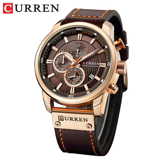 Fashion date quartz men watches top brand luxury male clock