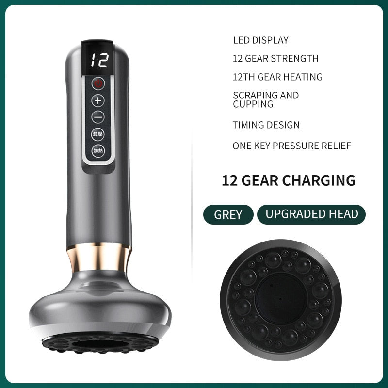 Neck Meridian Scraping Micro Electric Heating Beauty Instrument - TEXVIN