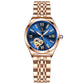 Women watches fashion rose gold stainless stain steel ladies watch