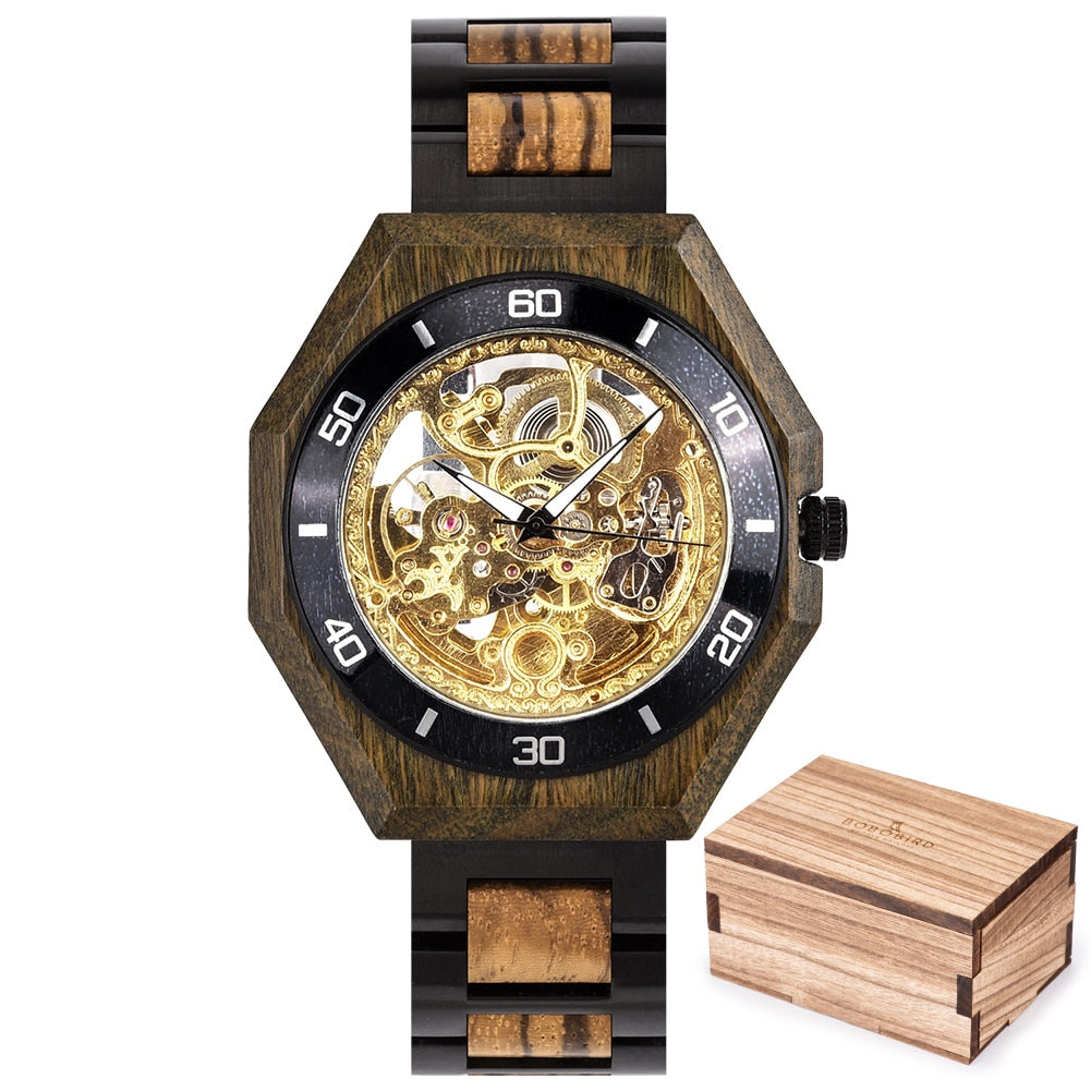 Wood Watch Men Luxury Brand Automatic