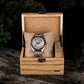 Luxury Men Watch Wooden 45mm Skeleton Automatic