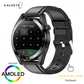 New AMOLED Screen Smart Watch Men Bluetooth Call 8G