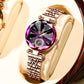 Watch for Women Luxury Jewelry Design Rose Gold Steel