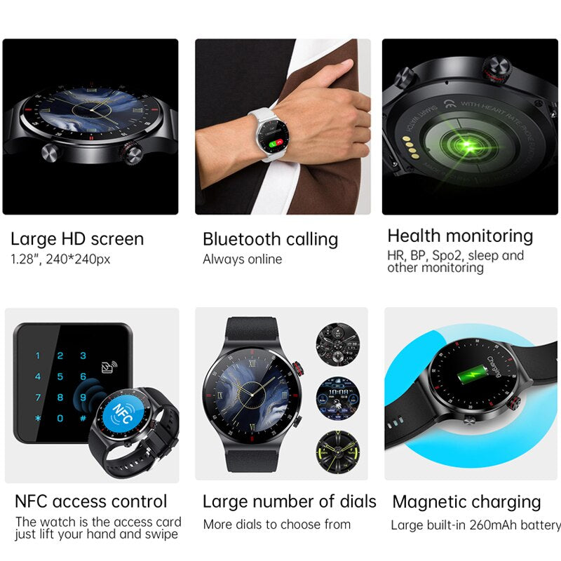 New Bluetooth Call Smart Watch Men Full