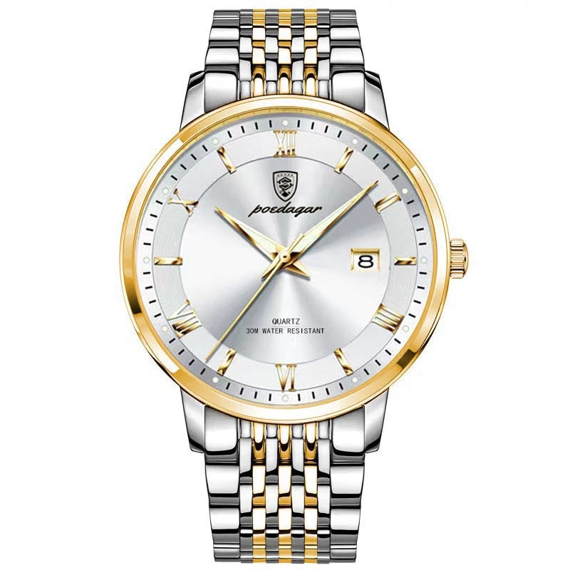 Fashion  Mens Watches Top Brand Luxury Leather Quartz