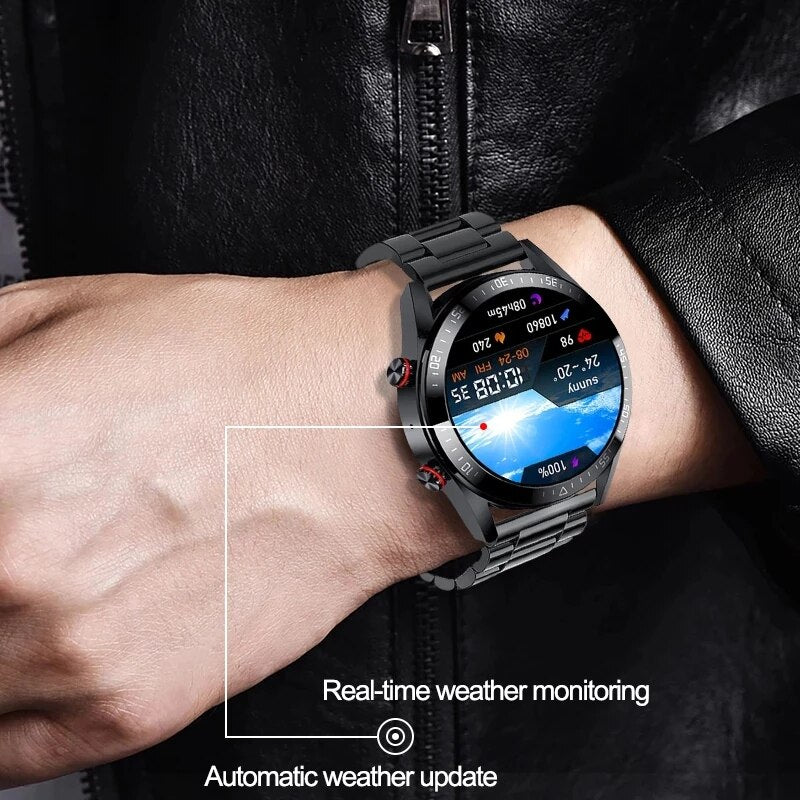 454*454 HD screen smart watch always display the time bluetooth