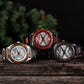 Luxury Men Watch Wooden 45mm Skeleton Automatic