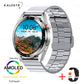 New AMOLED Screen Smart Watch Men Bluetooth Call 8G