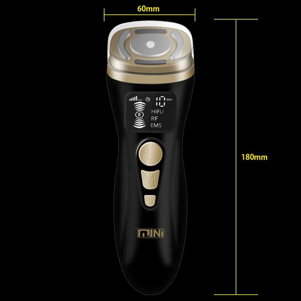 Black Magic Mini HIFU Machine Ultrasound Tightening Skin Care Wrinkle Remove