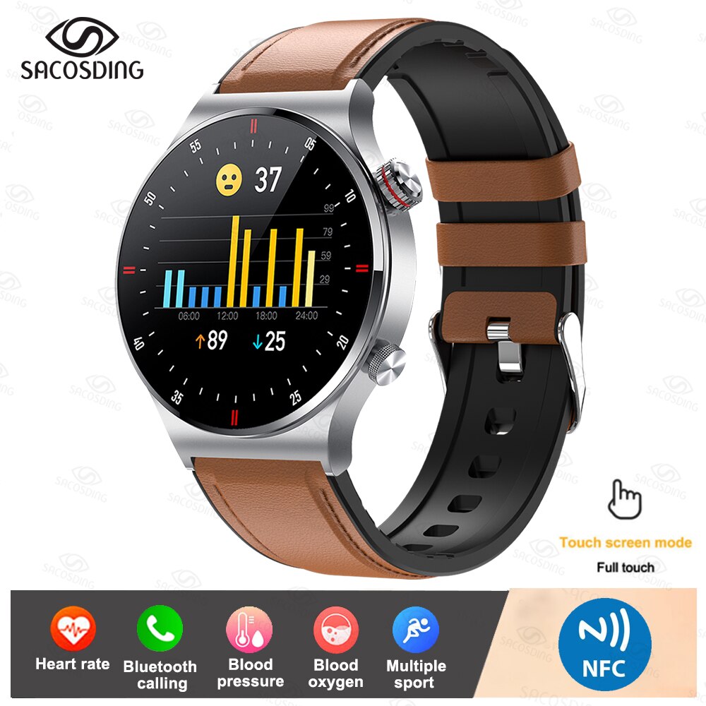 New Bluetooth Call Smart Watch Men Full Touch Screen Sports