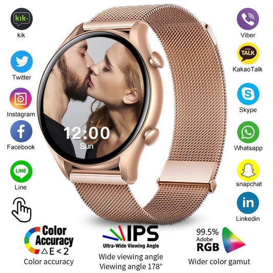 2022 New smart watch women custom dial call watches men sport