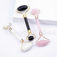 Jade Roller Massager for Face Rose Quartz Natural Real Stone Guasha Scraper Beauty Health Skin Scraping Facial Lifting Tool