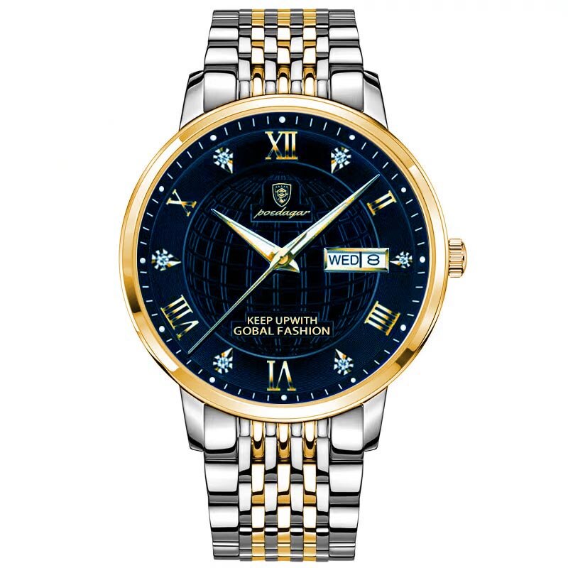 Men Watch Fashion Business Luxury Clock with Date Week Mens
